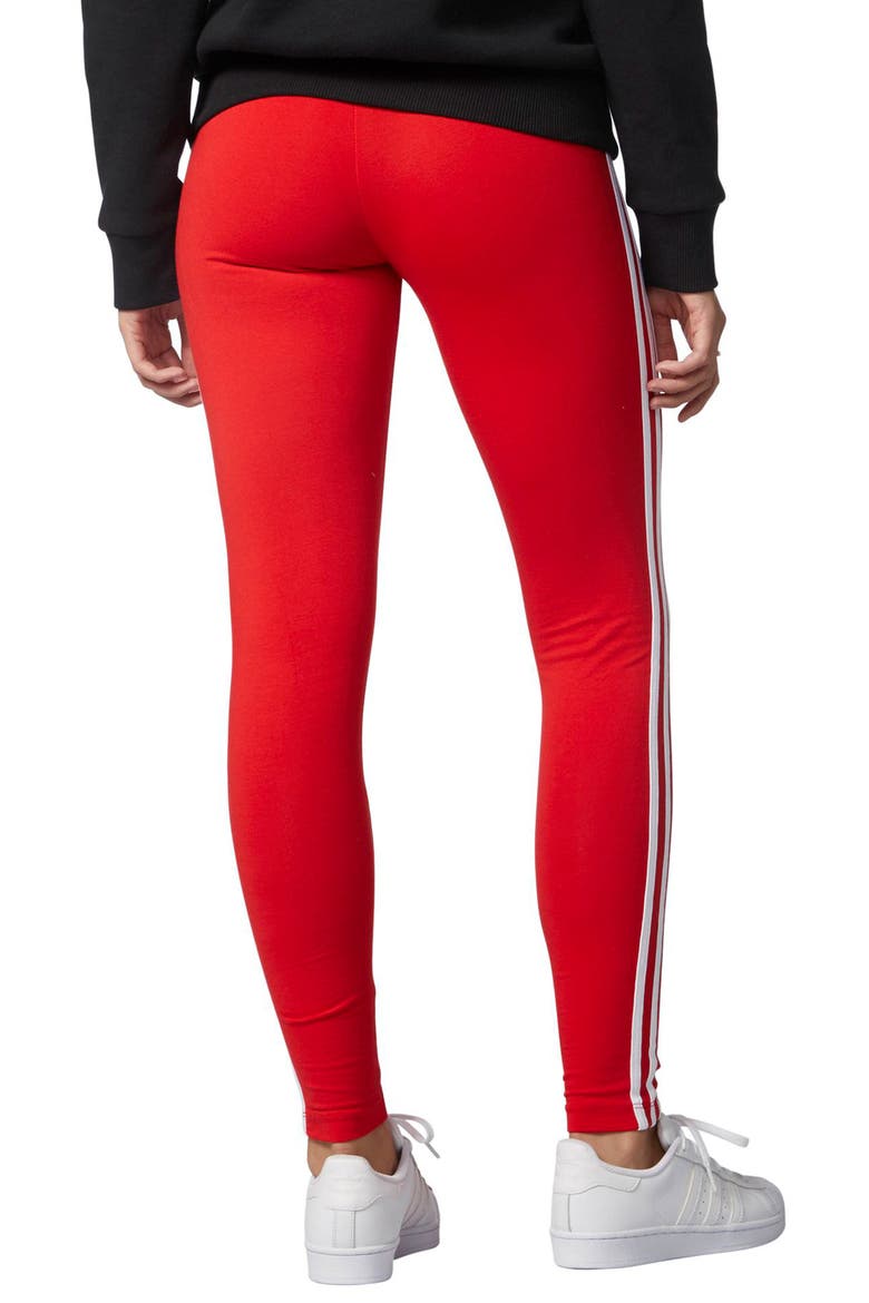Originals Logo Leggings, Alternate, color, VIVID RED S13