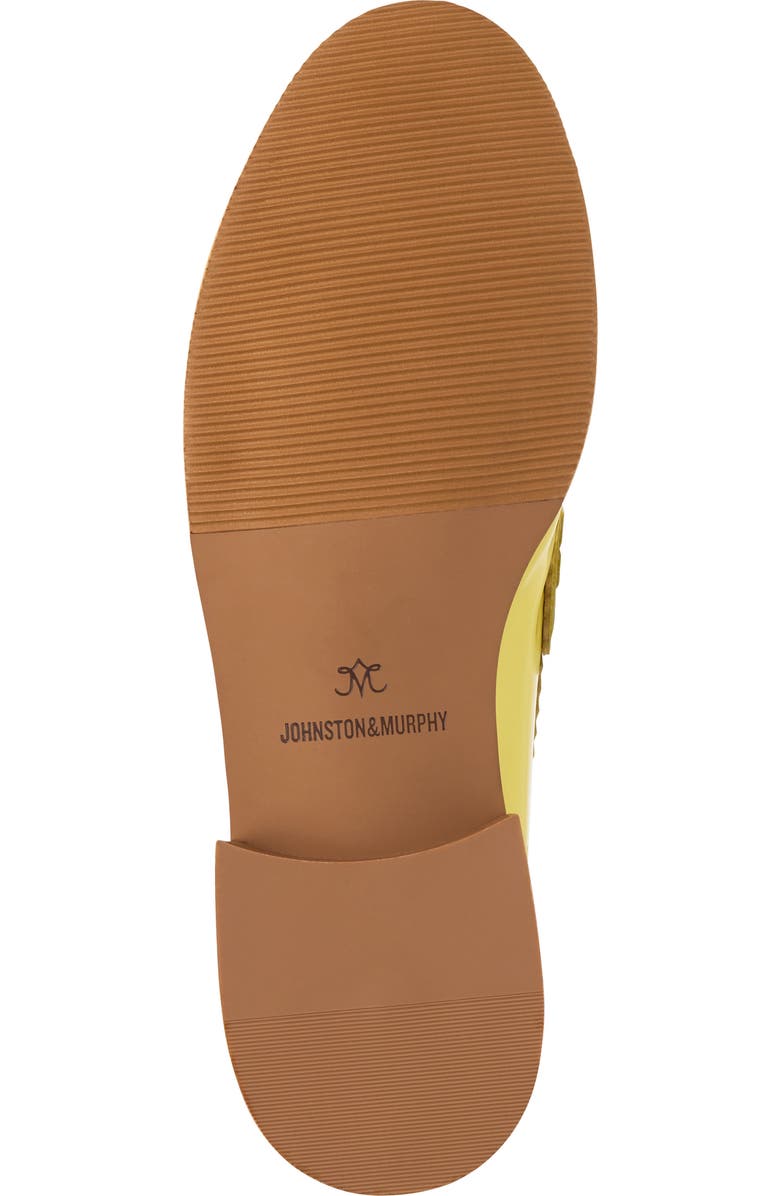 Johnston & Murphy Gillian Patent Leather Penny Loafer, Alternate, color, Yellow Patent Leather