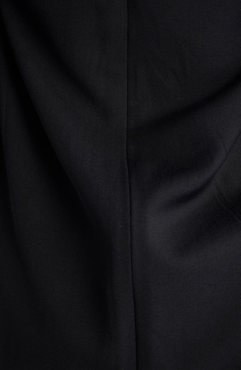 Suspended Cape Sleeve Wool Blend Blazer Dress
