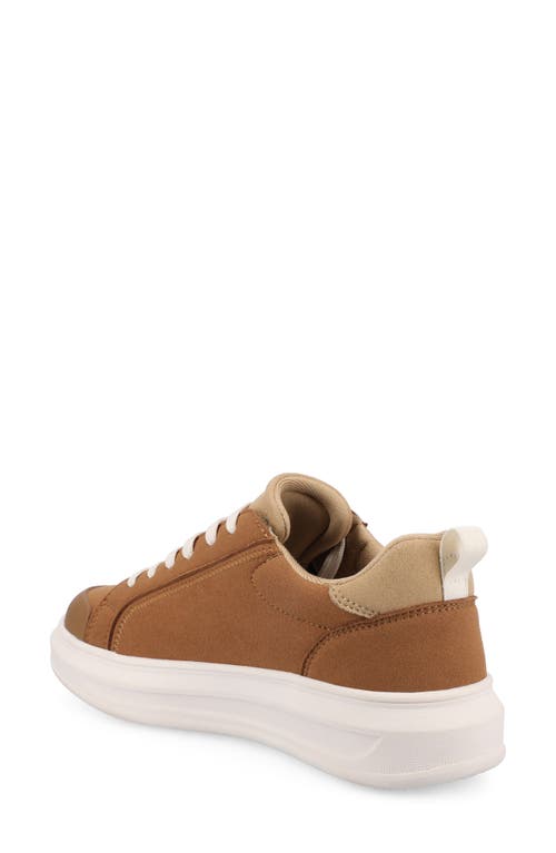 Journee Collection Meeya Woven Casual Sneaker In Brown