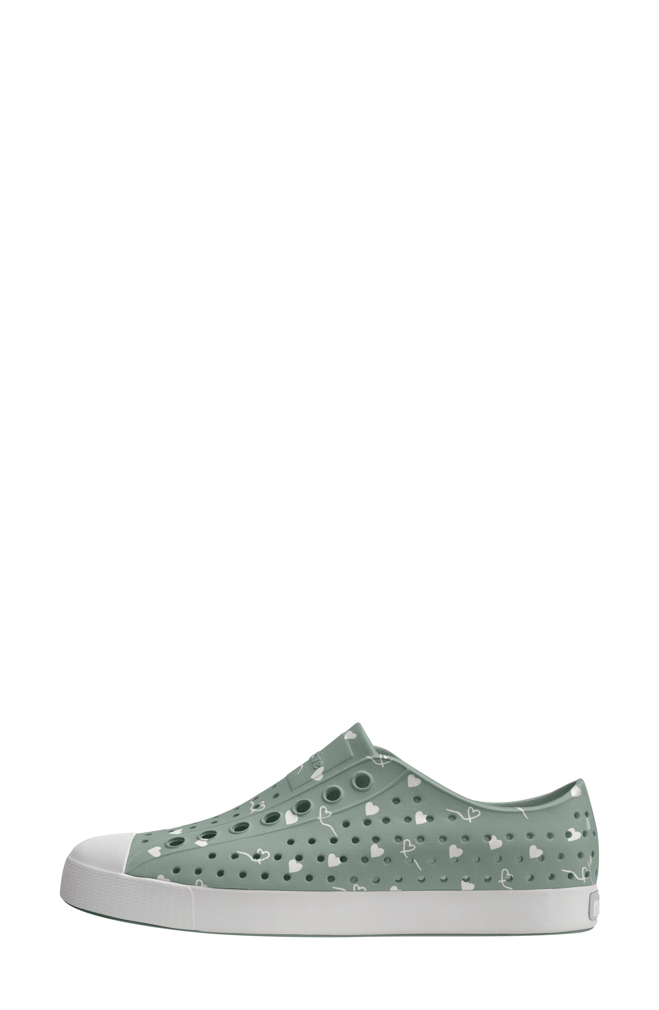Jefferson Wanderfoam Slip-On Sneaker, Alternate, color, RELAX GREEN/SHELL WHITE/HEARTS
