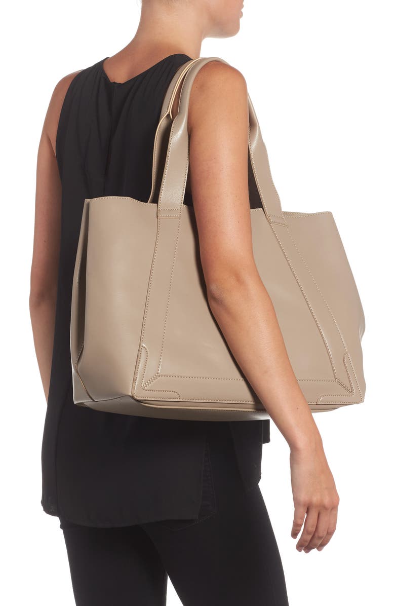 Sole Society Decklan Faux Leather Tote, Alternate, color,