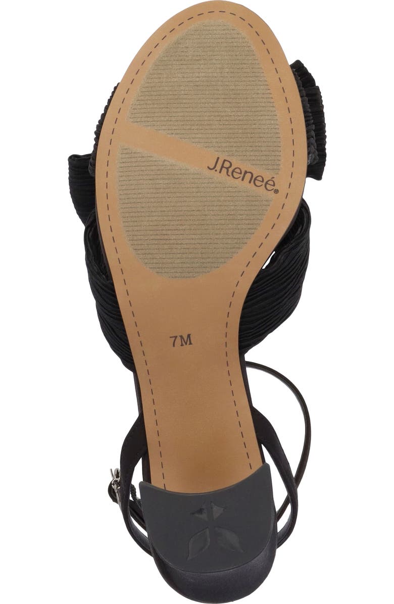 J. Reneé Olwen Ankle Strap Sandal, Alternate, color, Black