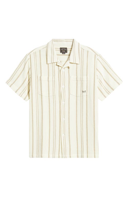 Dark Seas Castillo Cotton Dobby Camp Shirt In White