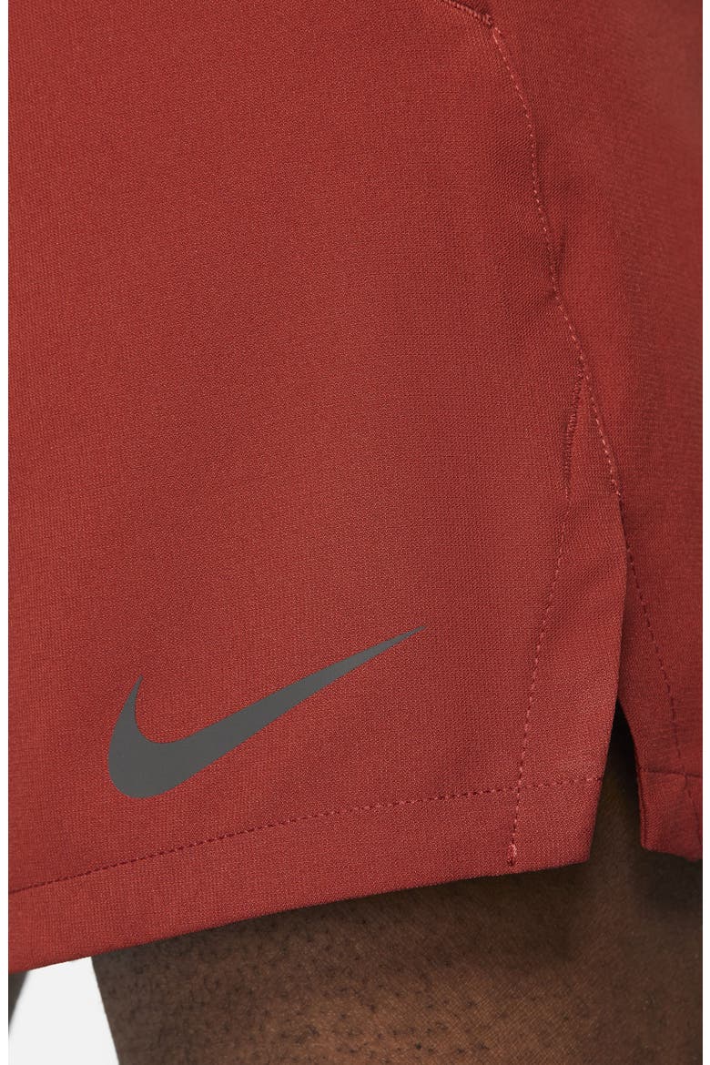 Pro Dri-FIT Hybrid Athletic Shorts, Alternate, color, DARK CAYENNE/BLACK