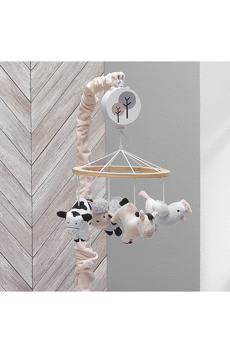 Lambs & Ivy Baby Farm Animals Musical Baby Crib Mobile Soother Toy, Alternate, color, Multicolor