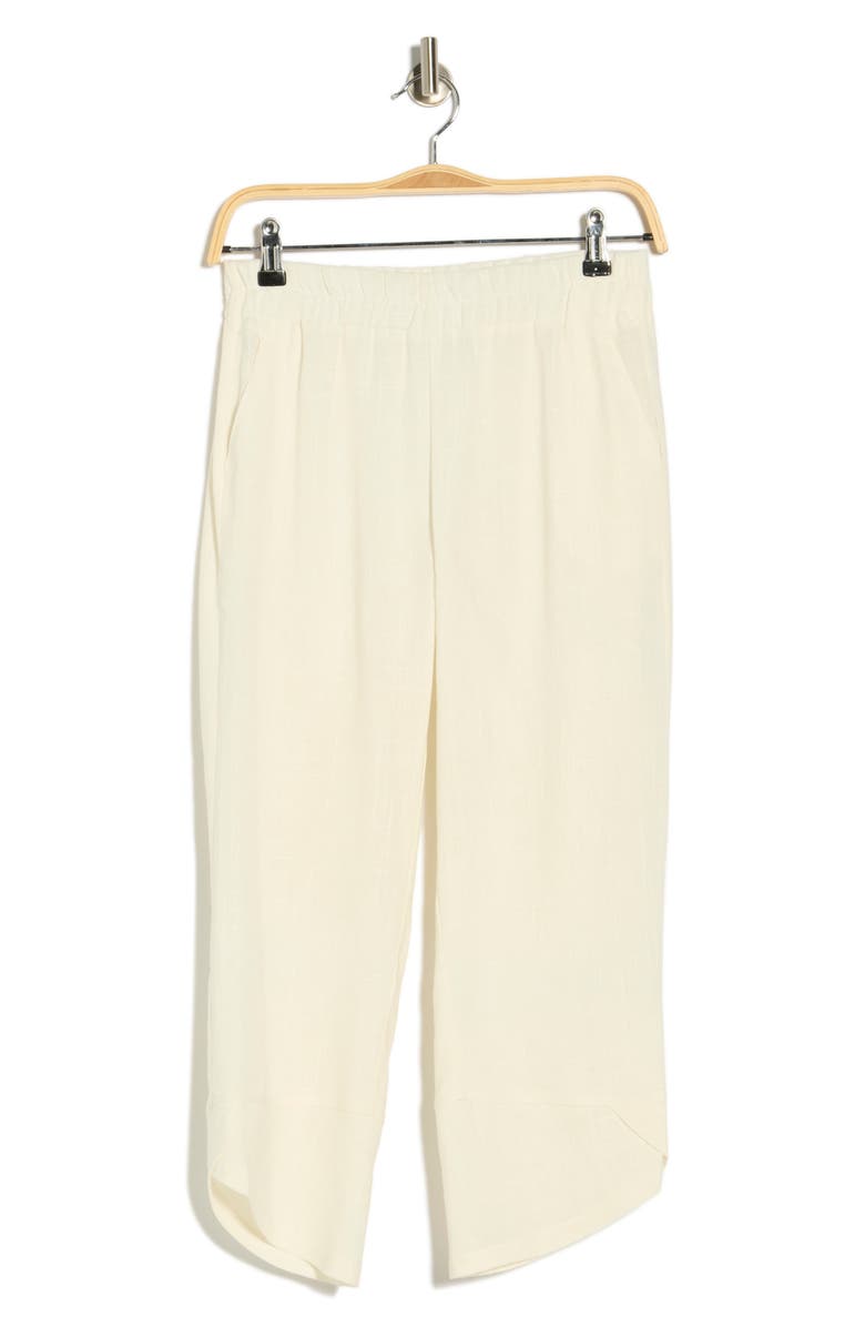 PATRIZIA LUCA Pull-On Capri Pants, Main, color, Off White