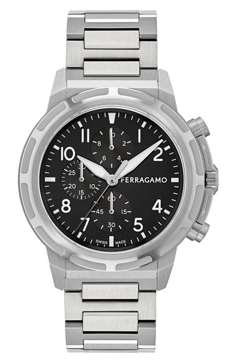 Sport Chronograph Bracelet Watch, 44mm