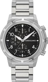 FERRAGAMO Sport Chronograph Bracelet Watch, 44mm