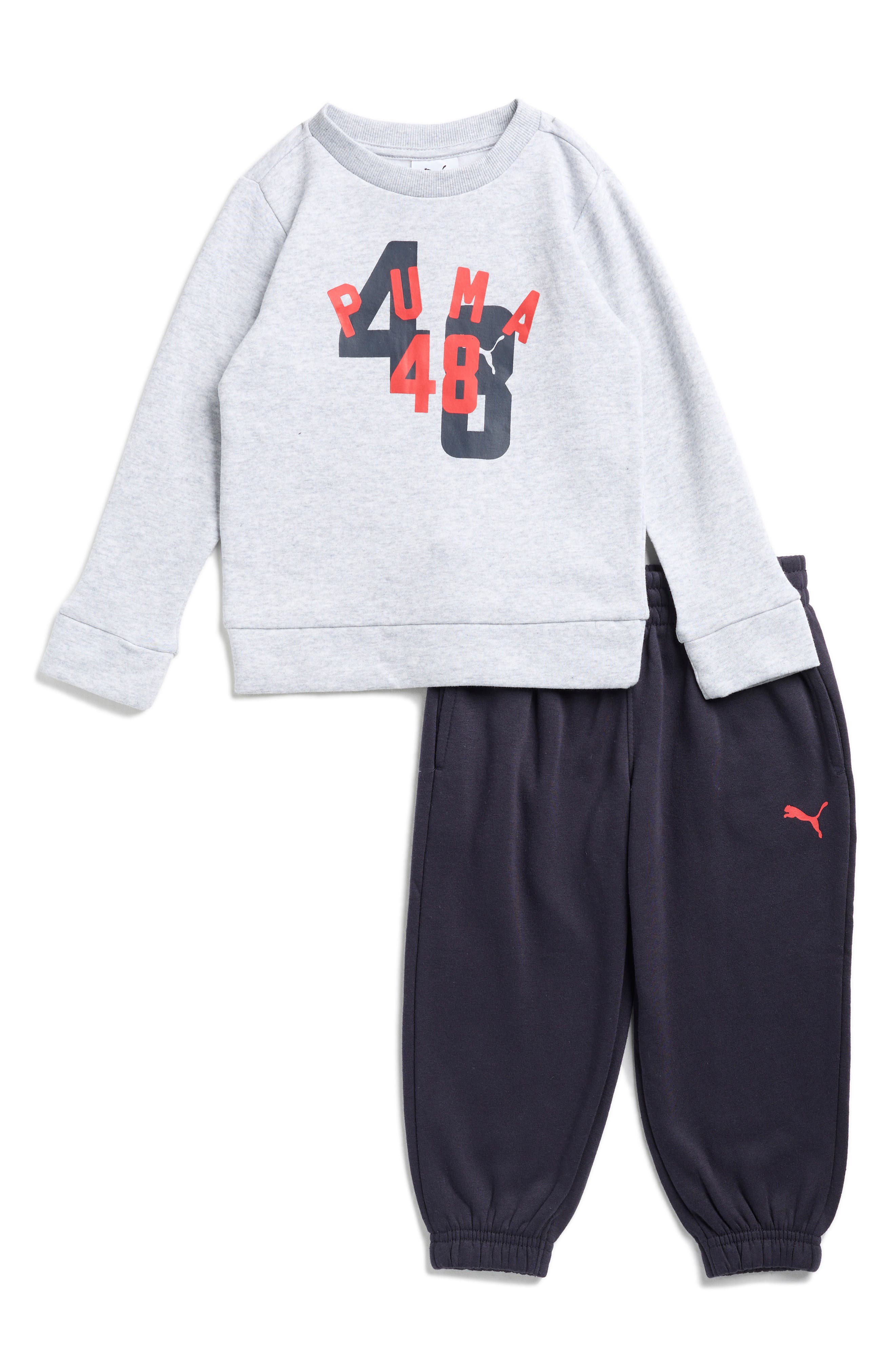 PUMA Kids&#39; Logo Fleece Sweatshirt &amp; Joggers Set