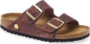 Birkenstock Arizona Snakeskin Embossed Slide Sandal