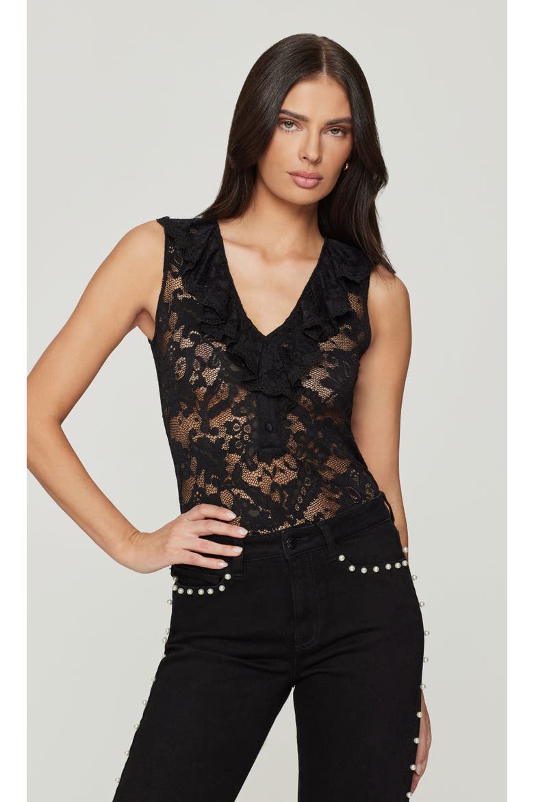 Saige Lace Top, Main, color, Black