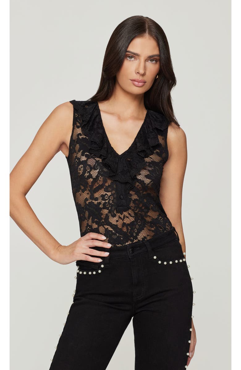 Generation Love Saige Lace Top, Main, color, Black