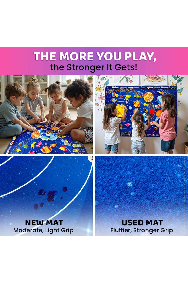 Kids Felt Board Learning Set, Alternate, color, Space