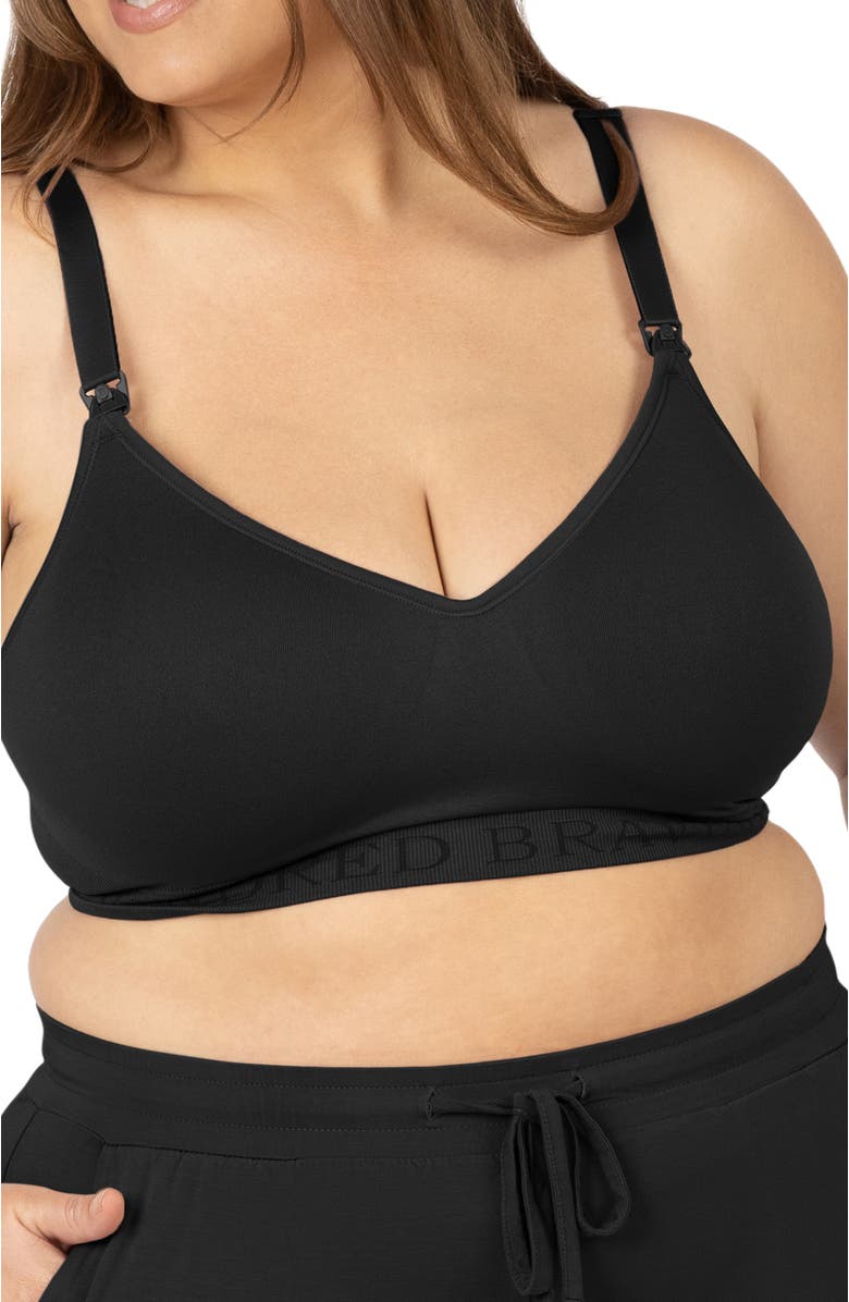 Kindred Bravely Busty Sublime Contour Maternity & Nursing Bra - Sizing Available from E-I Cup, Main, color, Black
