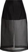 FRAME Silk Organza Pencil Skirt