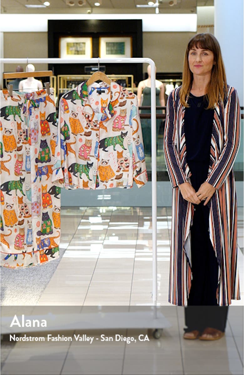 Christmas Cats in Jumpers Satin Pajamas, sales video thumbnail