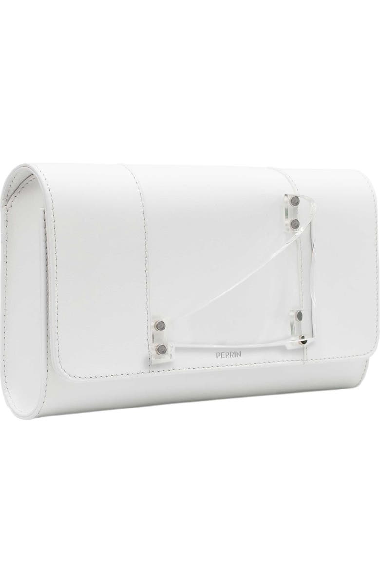 PERRIN PARIS L'Eiffel Clutch Lucid, Alternate, color, White / Transparent