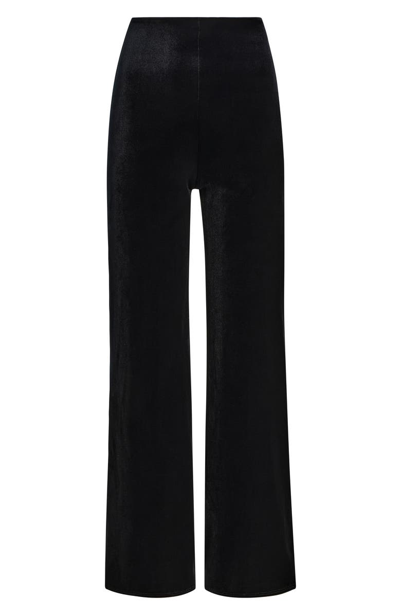 Commando Velvet Wide Leg Pants, Alternate, color, Black