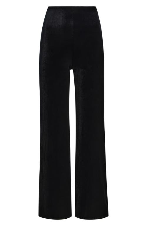 Commando Velvet Wide Leg Pants In Animal Print