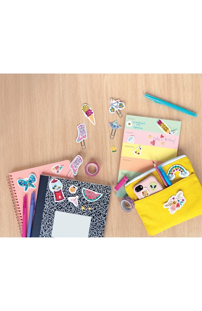Klutz Make Your Own Gem Stickers Craft Kit, Alternate, color, 