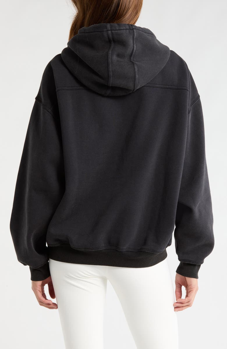 Free People Final Call Graphic Hoodie, Alternate, color, Black/ Tofu Combo