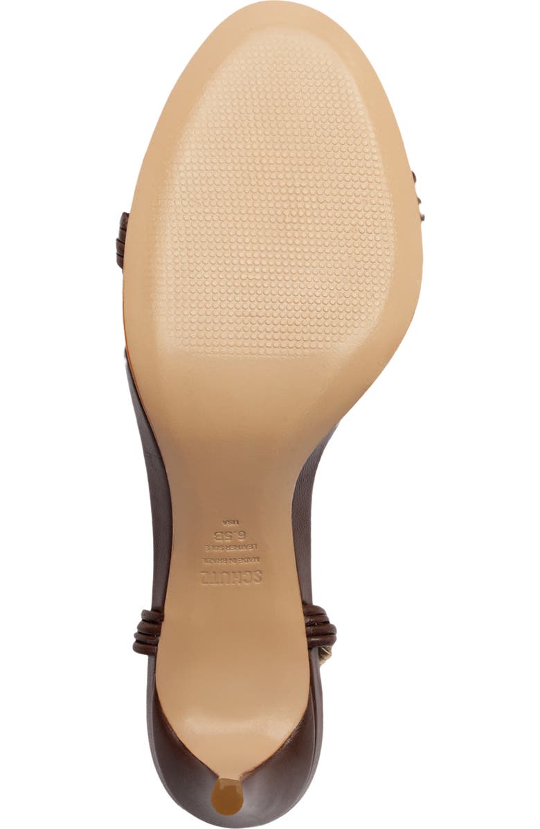 Schutz Nara Ankle Strap Sandal, Alternate, color, Root Brown