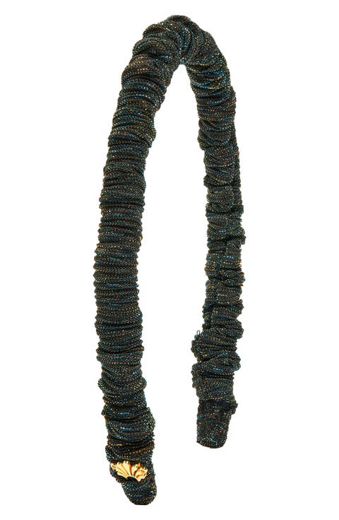 Jessie Ruched Metallic Headband