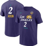 Nike Men's Nike Rickea Jackson Purple Los Angeles Sparks Explorer Edition Name & Number T-Shirt
