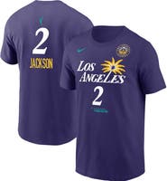 Nike Men's Nike Rickea Jackson Purple Los Angeles Sparks Explorer Edition Name & Number T-Shirt