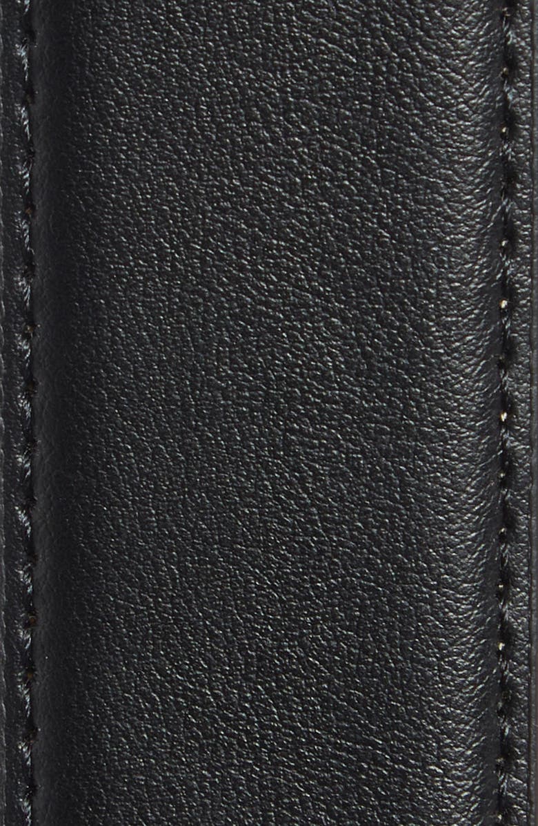 Steve Madden Casual Leather Belt, Alternate, color, Black/ Brown