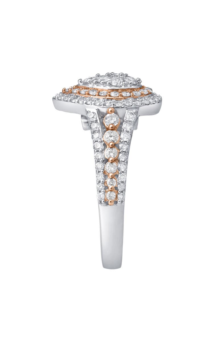 LuvMyJewelry Eternal Drop 1.15 Ct 10K Gold Diamond Ring, Alternate, color, 10K White Gold