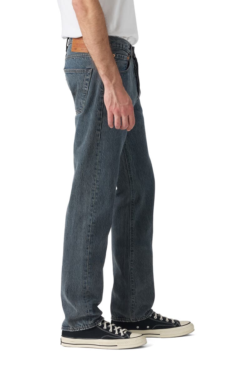 501 Original Fit Straight Leg Jeans, Alternate, color, GREY SHIP