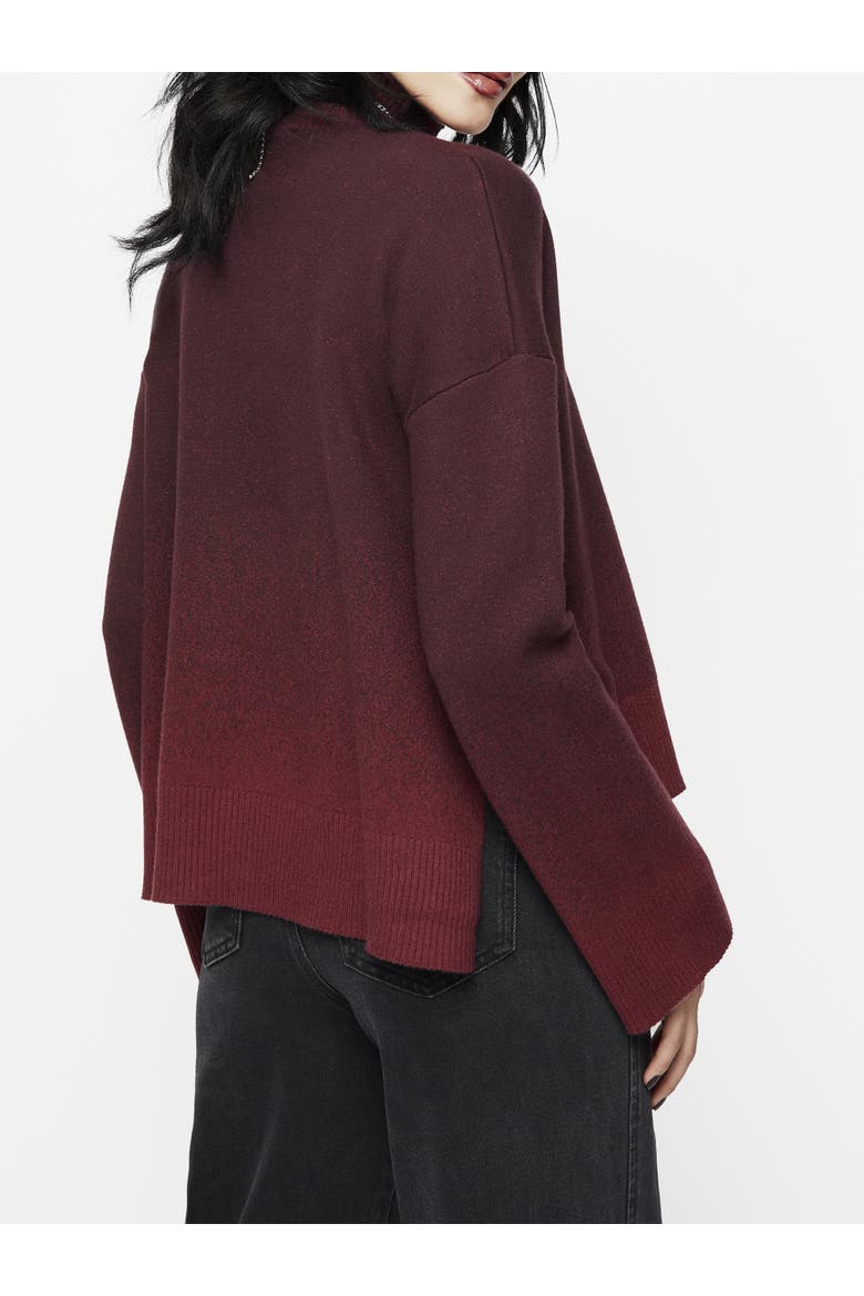 Nightjar Ombre Knit Sweater, Alternate, color, Red