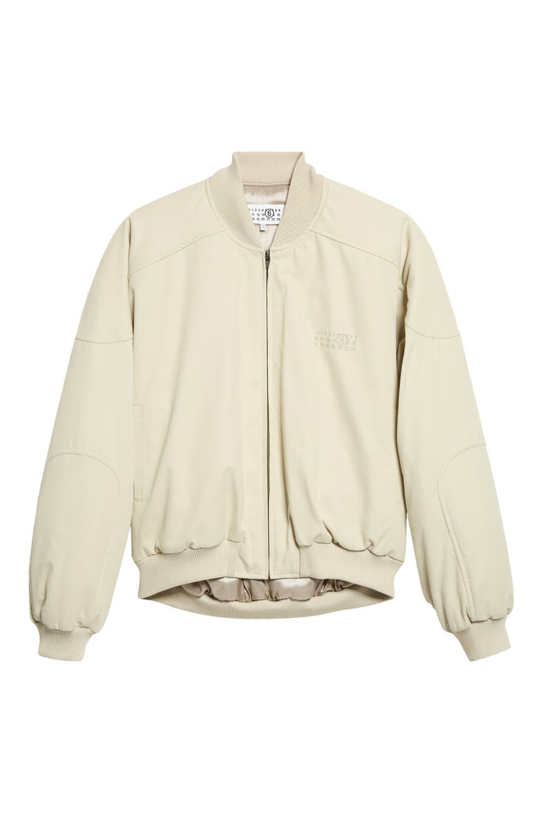 Cotton Twill Bomber Jacket, Main, color, ECRU