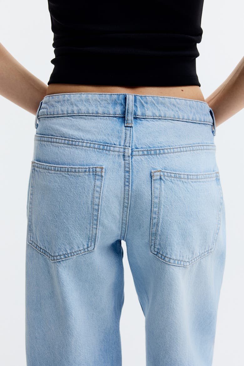 Barrel Regular Waist Ankle Jeans, Alternate, color, Light denim blue