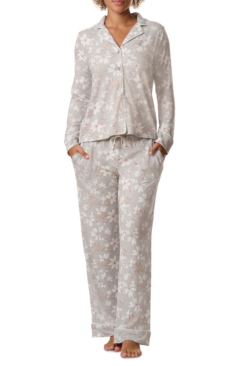 Splendid Plaid Long Sleeve Knit Pajamas, Main, color, 