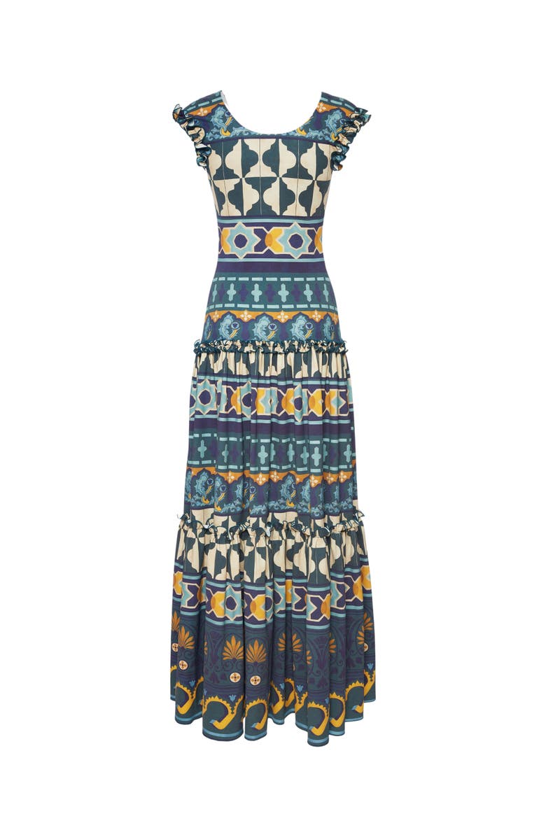 La DoubleJ Pimento Dress Placée Casareale Barre' Emerald, Alternate, color, Casareale Barre' Emerald