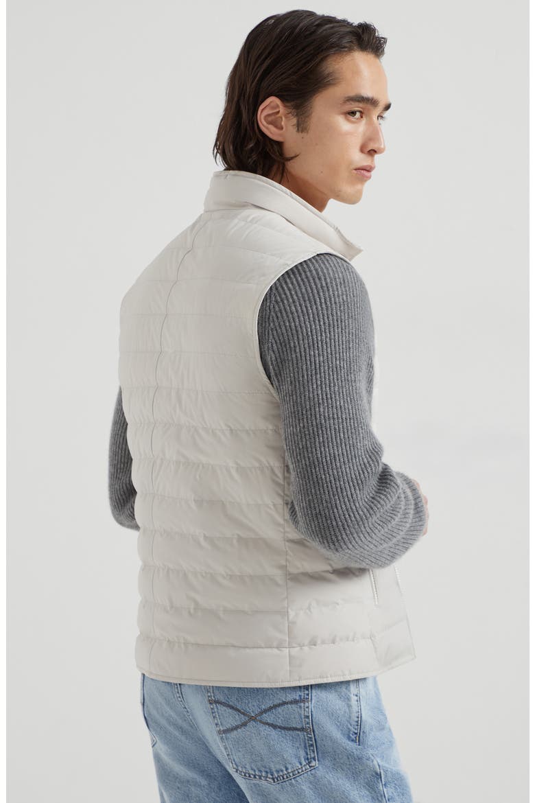 Lightweight down vest, Alternate, color, Ivory