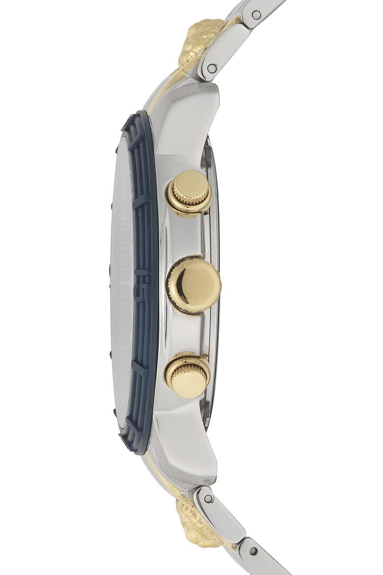Bicocca Bracelet Watch, 46mm, Alternate, color, SILVER/ GOLD/ BLUE