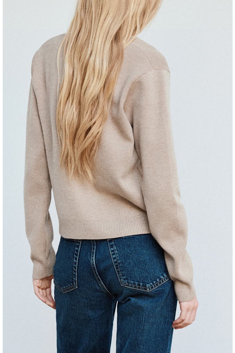Toggle Front Knit Cardigan, Alternate, color, MEDIUM BROWN