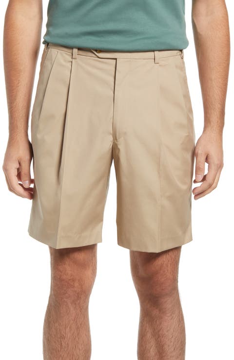 Prime Pleated Poplin Shorts