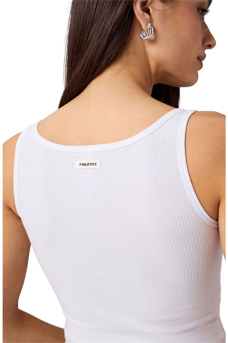 Women's Modal Rib Cropped Tank, Alternate, color, Classic White
