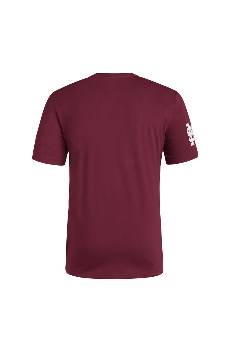 adidas Men's adidas  Maroon Mississippi State Bulldogs Fresh Wordmark T-Shirt, Alternate, color, 