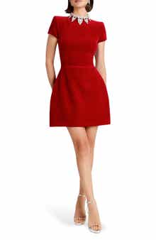 Simone Embellished Velvet Minidress