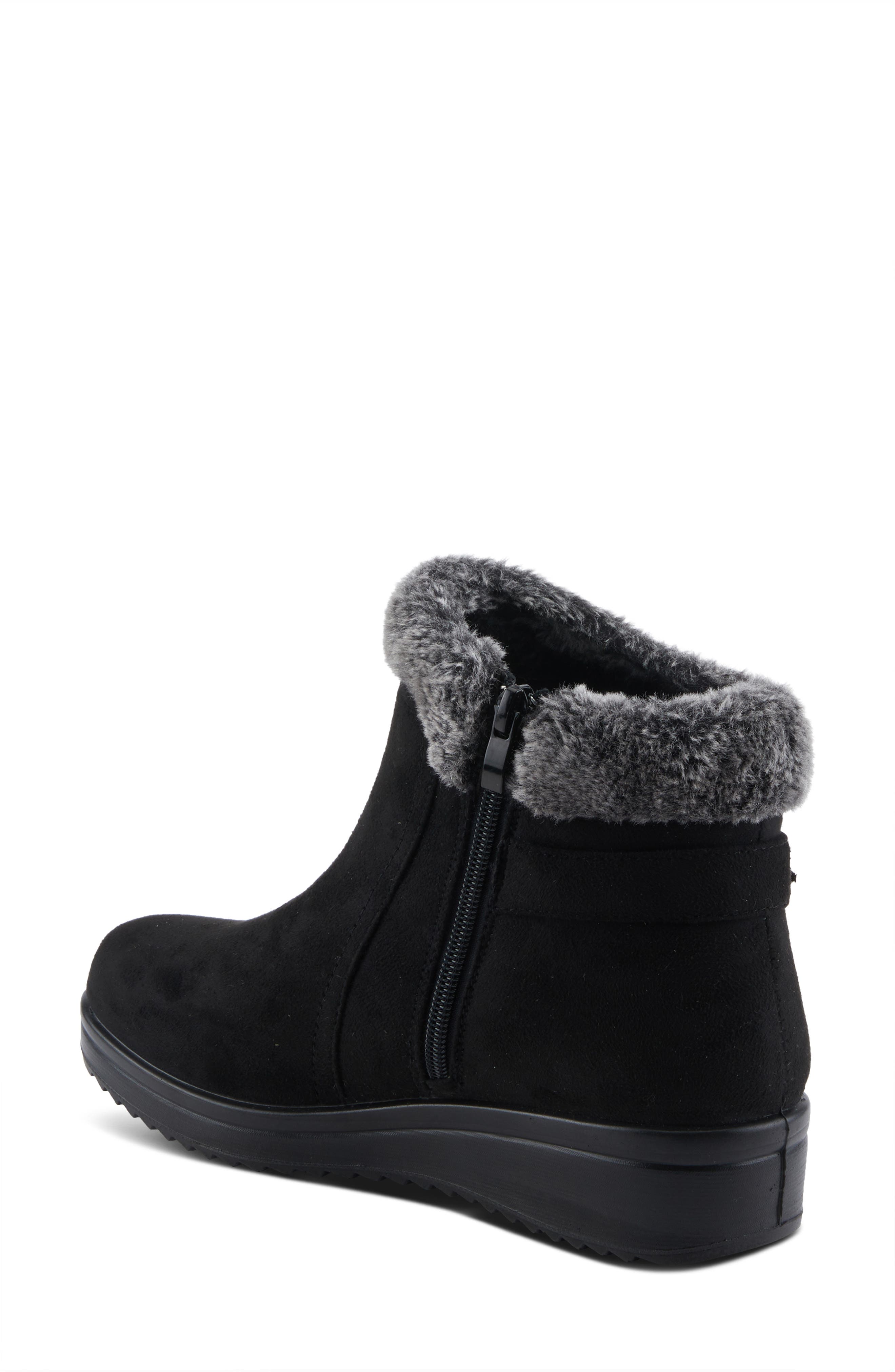 Santuzza Waterproof Faux Fur Winter Boot, Alternate, color, BLACK