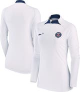 Nike Women's Nike White Paris Saint-Germain Strike Drill Raglan Performance Quarter-Zip Top