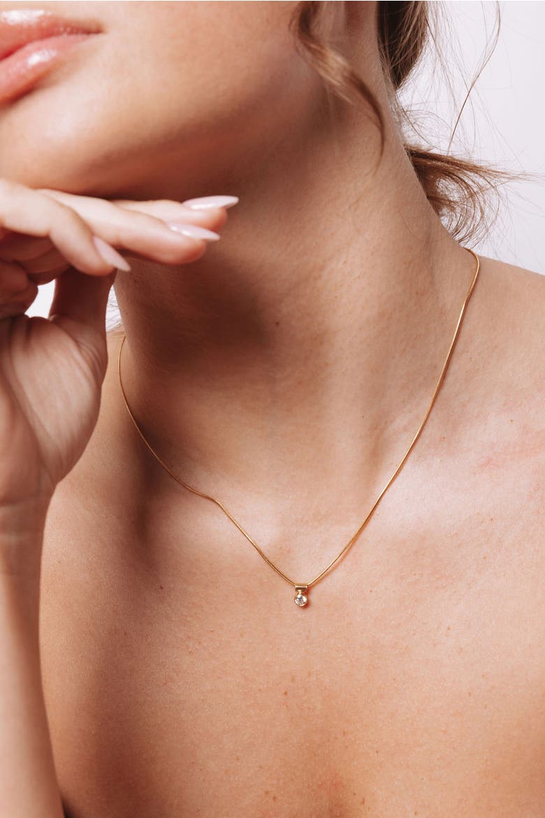 Ellie Necklace, Alternate, color, Gold
