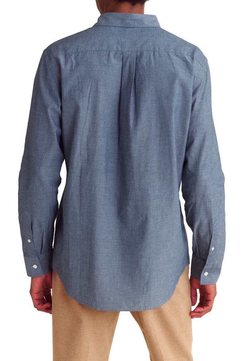 Holt Cotton Chambray Dress Shirt, Alternate, color, CHAMBRAY