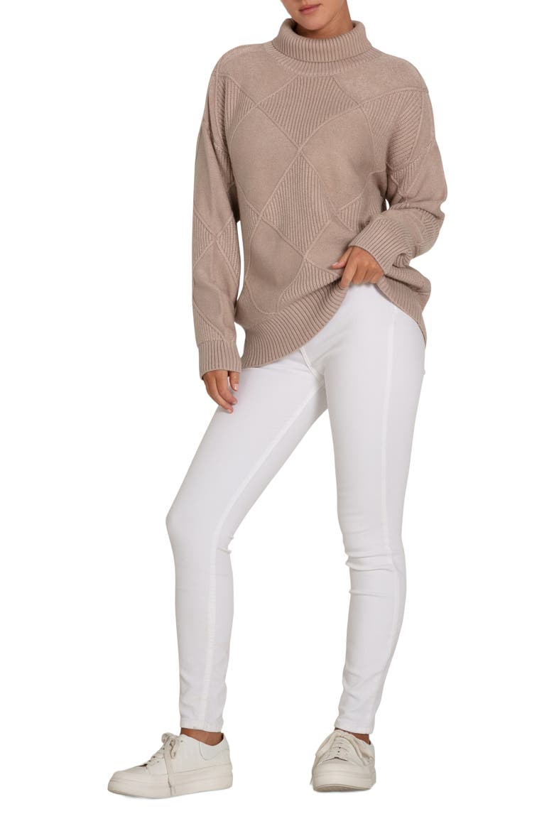 The Academy Turtleneck Jumper, Alternate, color, Oat